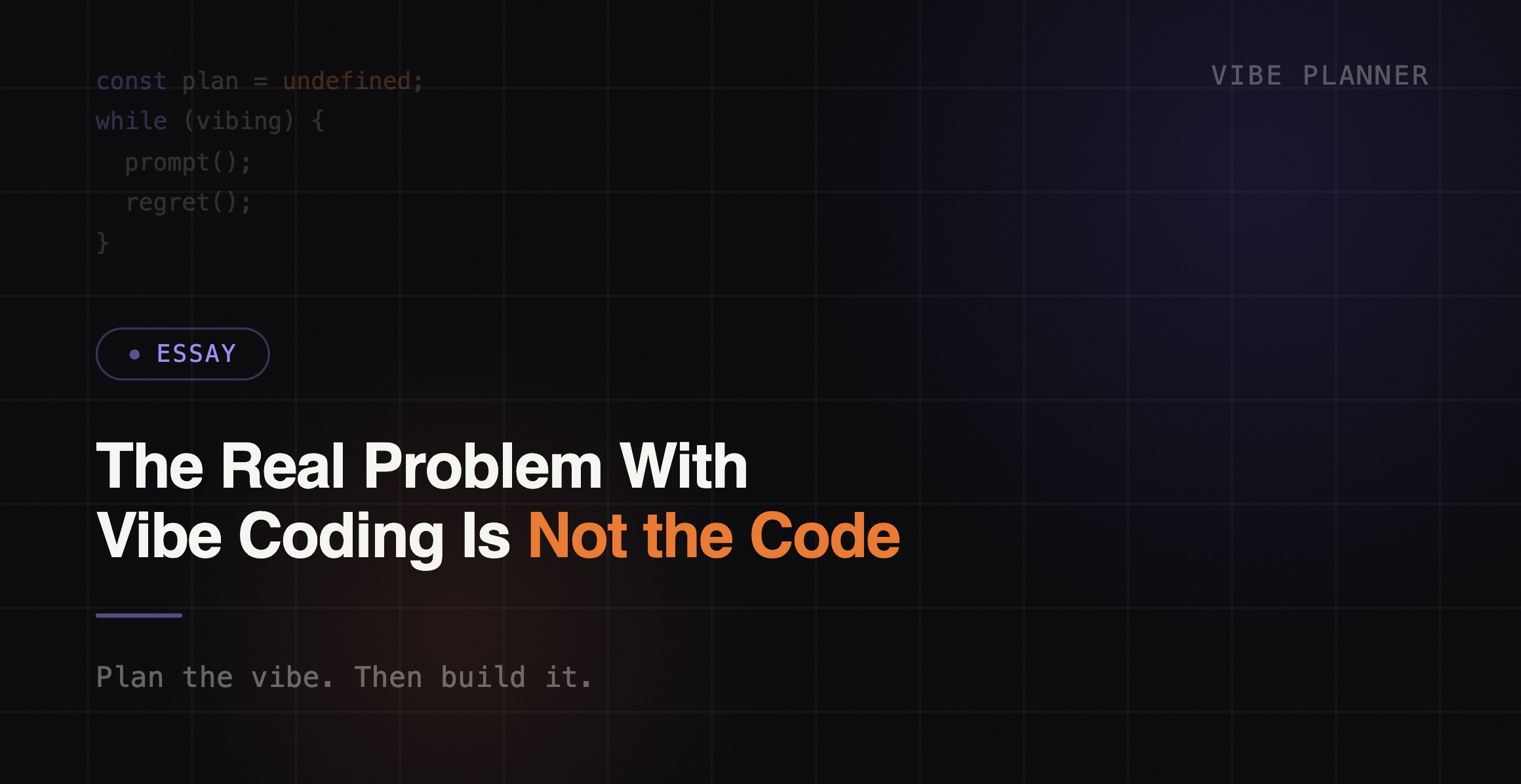The Real Problem With Vibe Coding Is Not the Code
