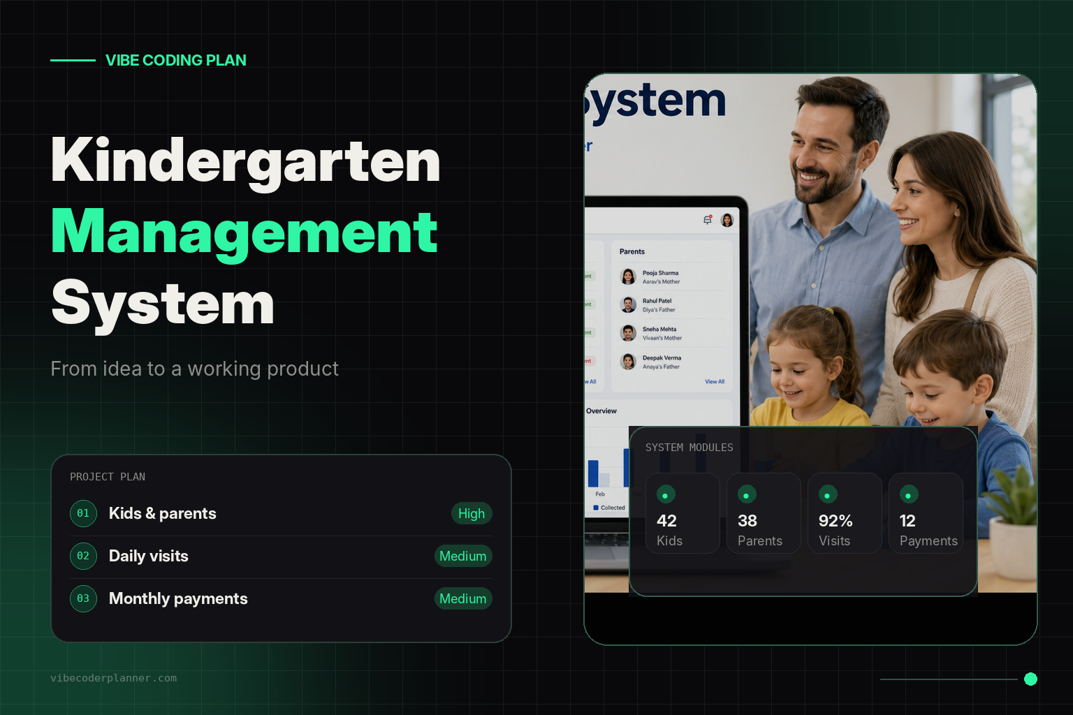 From Paper Attendance Lists to a Complete Kindergarten Management System